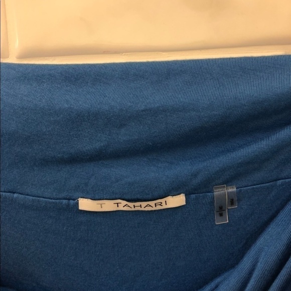 T Tahari ruched off the shoulder mini dress - Picture 5 of 6